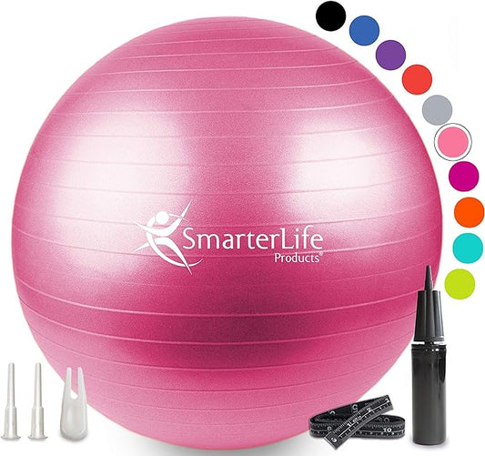 SmarterLife Workout Exercise Ball for Fitness