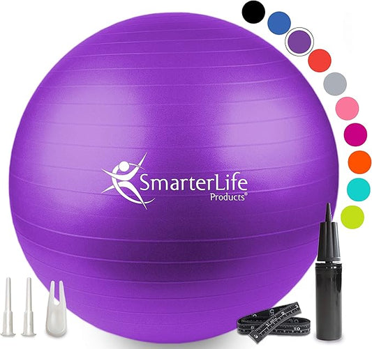 SmarterLife Workout Exercise Ball for Fitness