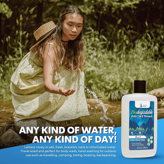 Biodegradable Camping Companion - Organic Fragrance-Free Body Wash