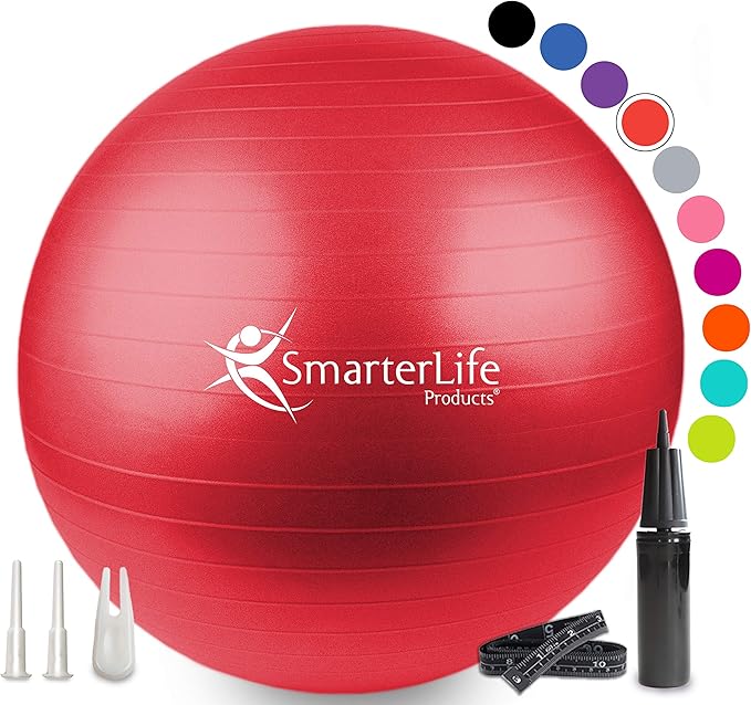 SmarterLife Workout Exercise Ball for Fitness