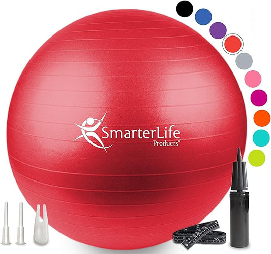 SmarterLife Workout Exercise Ball for Fitness