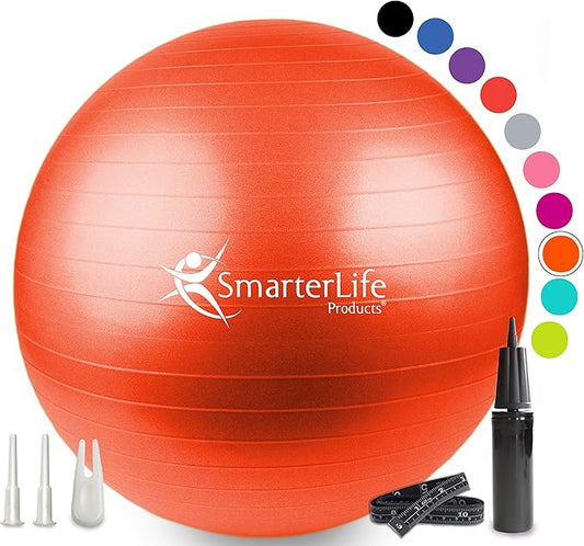 SmarterLife Workout Exercise Ball for Fitness